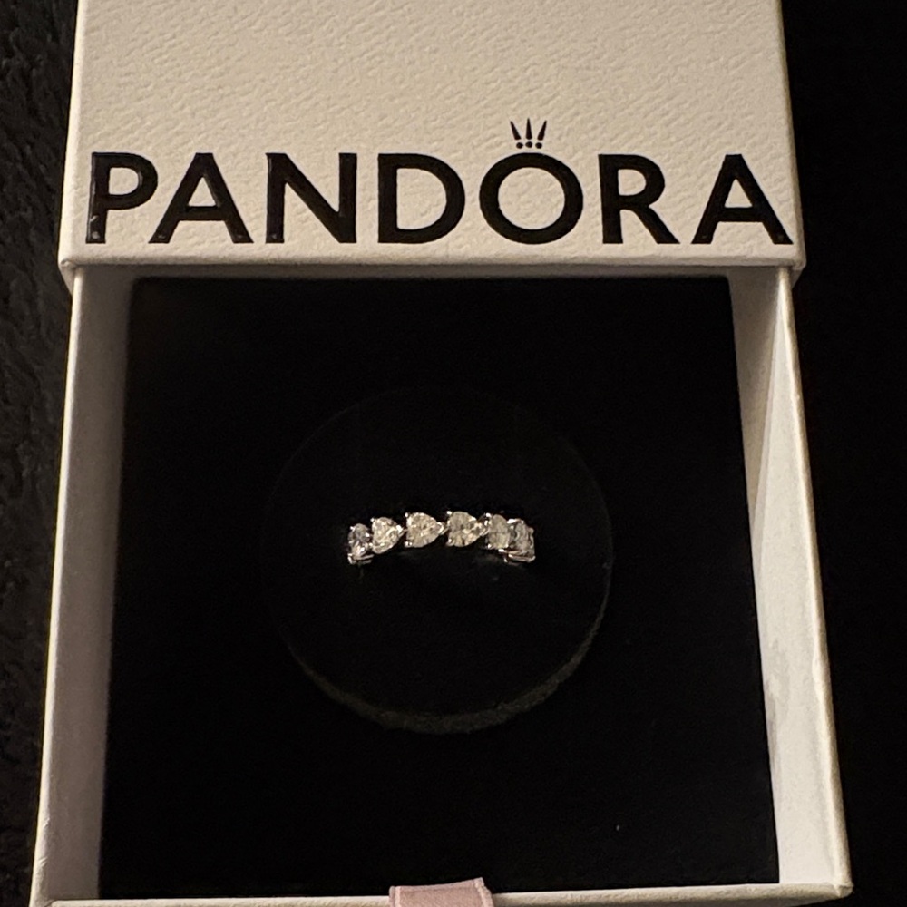 Band of Clear Hearts Ring